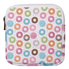 Donut Pattern With Funny Candies Mini Square Pouch by genx
