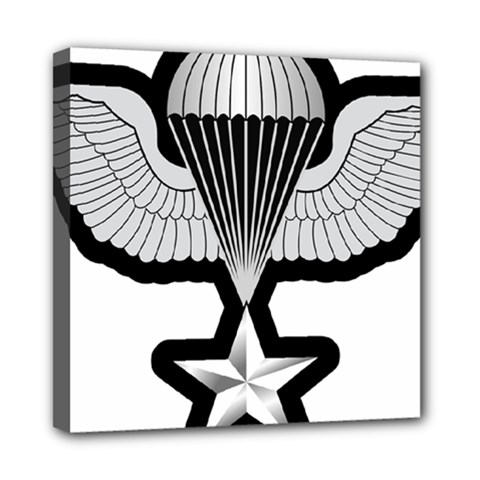 Iranian Army Parachutist 3rd Class Badge Mini Canvas 8  X 8  (stretched) by abbeyz71