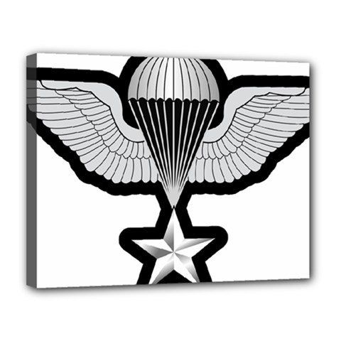 Iranian Army Parachutist 3rd Class Badge Canvas 14  X 11  (stretched) by abbeyz71