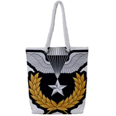 Iranian Army Parachutist Master 3rd Class Badge Full Print Rope Handle Tote (small) by abbeyz71