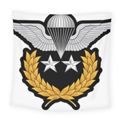 Iranian Army Parachutist Master 2nd Class Badge Square Tapestry (large) by abbeyz71