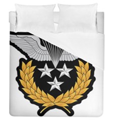 Iranian Army Parachutist Master 1st Class Badge Duvet Cover (queen Size) by abbeyz71