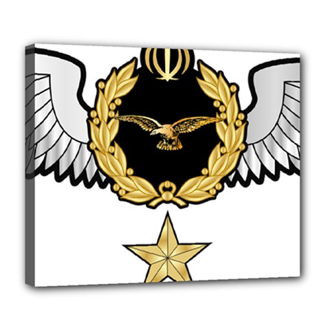 Iranian Army Aviation Pilot Third Class Wing Deluxe Canvas 24  X 20  (stretched) by abbeyz71