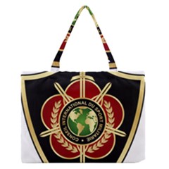 Iranian Cism Emblem Zipper Medium Tote Bag by abbeyz71