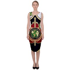 Iranian Cism Emblem Sleeveless Pencil Dress by abbeyz71