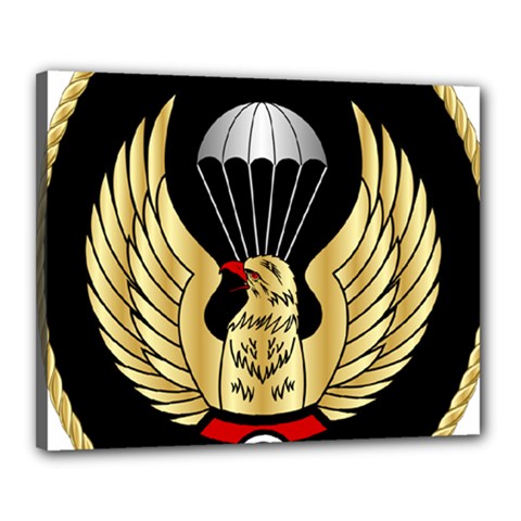 Iranian Army Freefall Parachutist 3rd Class Badge Canvas 20  X 16  (stretched) by abbeyz71