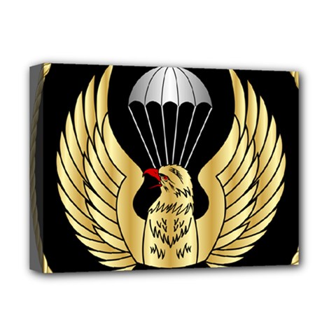 Iranian Army Freefall Parachutist 3rd Class Badge Deluxe Canvas 16  X 12  (stretched)  by abbeyz71