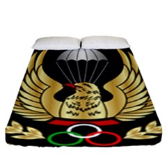 Iranian Army Freefall Parachutist Master 3rd Class Badge Fitted Sheet (king Size) by abbeyz71