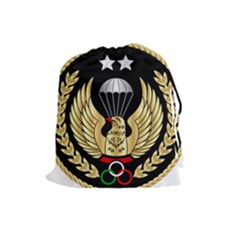 Iranian Army Parachutist Freefall Master 2nd Class Badge Drawstring Pouch (large) by abbeyz71
