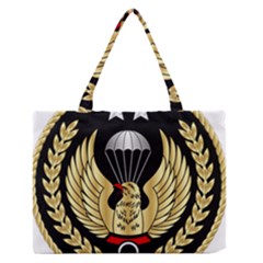 Iranian Army Parachutist Freefall Master 2nd Class Badge Zipper Medium Tote Bag by abbeyz71