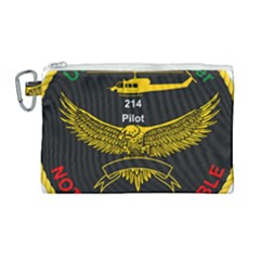 Iranian Army Aviation Bell 214 Helicopter Pilot Chest Badge Canvas Cosmetic Bag (large) by abbeyz71