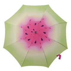 Watermelon Pastel Gradient Pink Watermelon Pastel Gradient Hook Handle Umbrellas (small) by genx