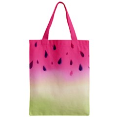 Watermelon Pastel Gradient Pink Watermelon Pastel Gradient Zipper Classic Tote Bag by genx