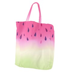 Watermelon Pastel Gradient Pink Watermelon Pastel Gradient Giant Grocery Tote by genx