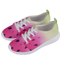 Watermelon Pastel Gradient Pink Watermelon Pastel Gradient Women s Lightweight Sports Shoes by genx