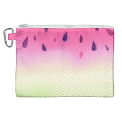 Watermelon Pastel Gradient Pink Watermelon Pastel Gradient Canvas Cosmetic Bag (xl) by genx