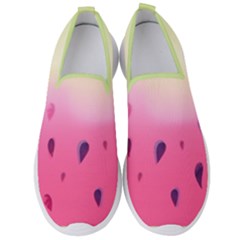 Watermelon Pastel Gradient Pink Watermelon Pastel Gradient Men s Slip On Sneakers by genx