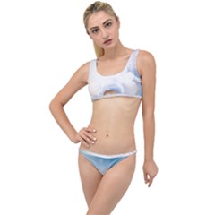 Beautiful Floral Design In Soft Blue Colors The Little Details Bikini Set by FantasyWorld7