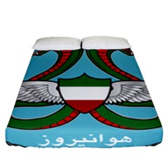 Iranian Army Aviation Cobra Helicopter Pilot Chest Badge Fitted Sheet (queen Size) by abbeyz71