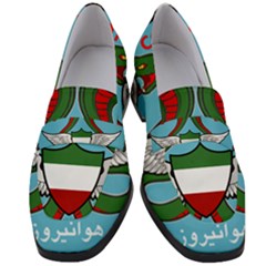 Iranian Army Aviation Cobra Helicopter Pilot Chest Badge Women s Chunky Heel Loafers by abbeyz71