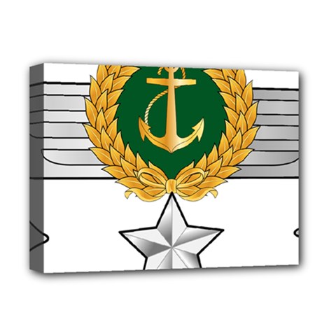 Iranian Navy Amphibious Warfare Badge Deluxe Canvas 16  X 12  (stretched)  by abbeyz71