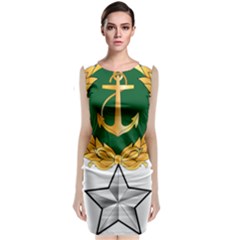 Iranian Navy Amphibious Warfare Badge Sleeveless Velvet Midi Dress by abbeyz71