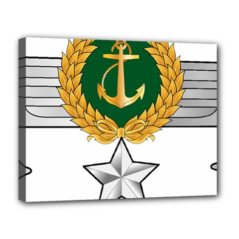 Iranian Navy Hovercraft Master Pilot - 3rd Class Canvas 14  X 11  (stretched)