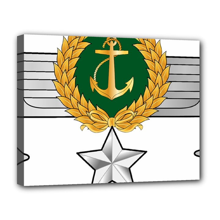 Iranian Navy Hovercraft Master Pilot - 3rd Class Canvas 14  x 11  (Stretched)