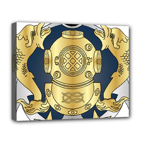 Iranian Navy Special Diver First Class Badge Deluxe Canvas 20  X 16  (stretched) by abbeyz71