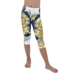 Iranian Navy Special Diver Third Class Badge Kids  Lightweight Velour Capri Leggings  by abbeyz71