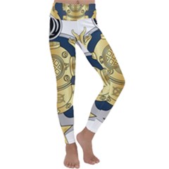 Iranian Navy Special Diver Third Class Badge Kids  Lightweight Velour Classic Yoga Leggings by abbeyz71