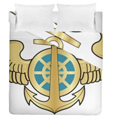Iranian Navy Aviation Pilot Badge Duvet Cover Double Side (queen Size) by abbeyz71