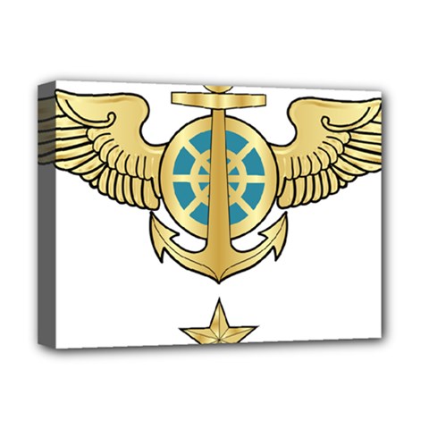Iranian Navy Aviation Pilot Badge Third Class Deluxe Canvas 16  X 12  (stretched)  by abbeyz71