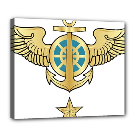 Iranian Navy Aviation Pilot Badge Third Class Deluxe Canvas 24  X 20  (stretched) by abbeyz71
