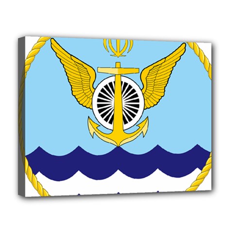 Official Insignia Of Iranian Navy Aviation Canvas 14  X 11  (stretched) by abbeyz71