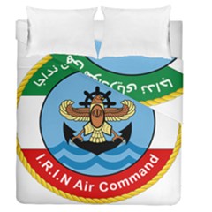 Official Insignia Of Iranian Navy Air Command Duvet Cover Double Side (queen Size) by abbeyz71