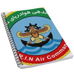 Official Insignia Of Iranian Navy Air Command 5 5  X 8 5  Notebook by abbeyz71