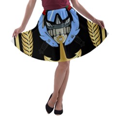 Iranian Naval Commandos Command Insignia A-line Skater Skirt by abbeyz71