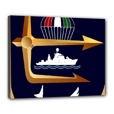 Iranian Navy Marine Corps Badge Canvas 20  X 16  (stretched) by abbeyz71