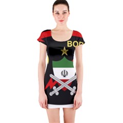 Iranian Army Bodyguard Badge Short Sleeve Bodycon Dress by abbeyz71