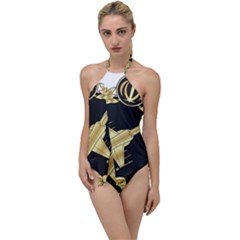 Iranian Air Force F-5 Fighter Pilot Wing Go With The Flow One Piece Swimsuit by abbeyz71