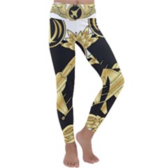 Iranian Air Force F-5 Fighter Pilot Wing Kids  Lightweight Velour Classic Yoga Leggings by abbeyz71