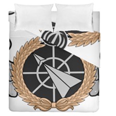 Iran Air Defense Force Badge - Silver Duvet Cover Double Side (queen Size) by abbeyz71