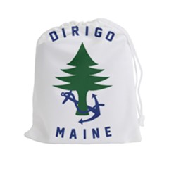 Maine Merchant & Marine Flag Drawstring Pouch (xxl) by abbeyz71