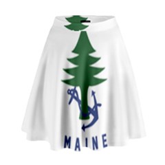 Maine Merchant & Marine Flag High Waist Skirt by abbeyz71