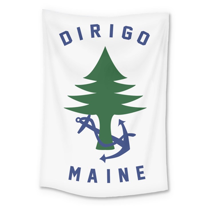 Maine Merchant & Marine Flag Large Tapestry