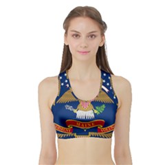 Flag Of The 20th Maine Volunteer Infantry Regiment Sports Bra With Border by abbeyz71