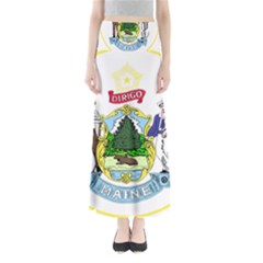 Great Seal Of The State Of Maine Full Length Maxi Skirt by abbeyz71