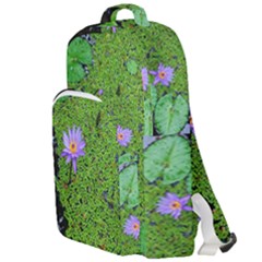 Lily Pond Double Compartment Backpack by okhismakingart