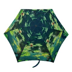 Lily Pond Ii Mini Folding Umbrellas by okhismakingart